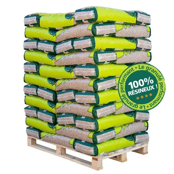 Granulés Bois d’Or en Palette de 66 sac de 15kg