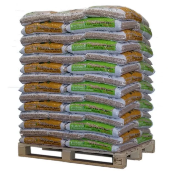 Palette de Pellet Starforest – Palette de 70 sacs de 15 kg