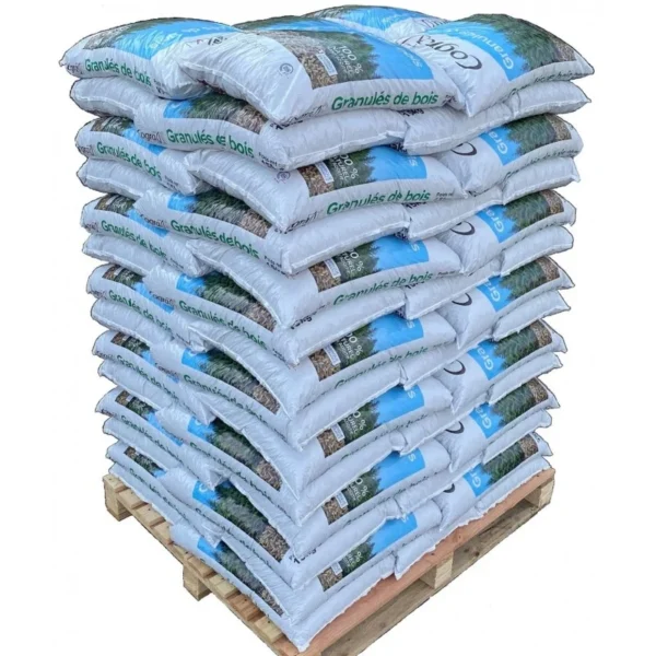 Granulés de bois COGRA, palette de 70 sacs de 15kg