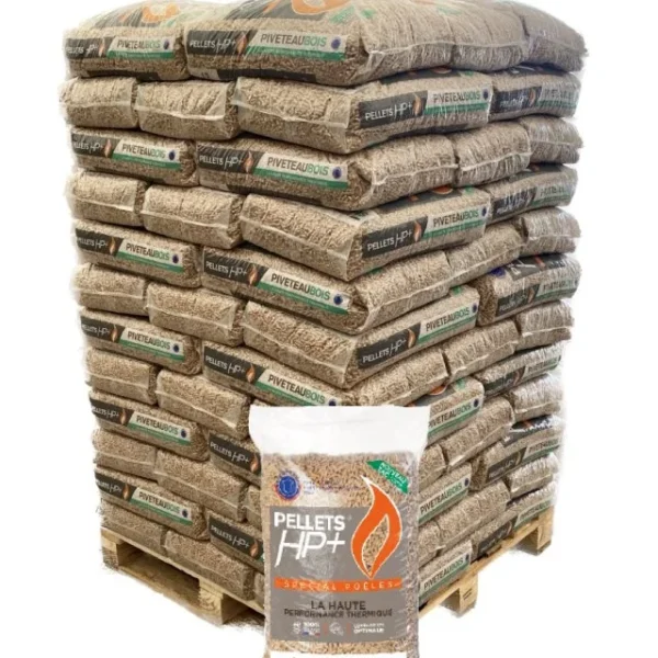 Pellets HP+ Piveteau – Palette de 72 sacs de 15 kg